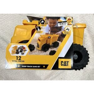 NEW CAT Construction Toys, Sandbox Play, Dump Truck Sand Set & Accessories